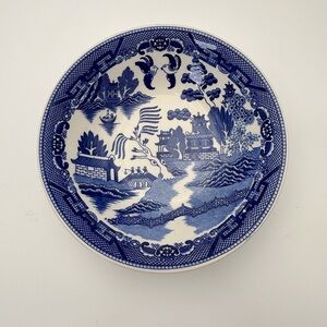 Vintage Blue Willow Serving Bowl - Japanese Transferware